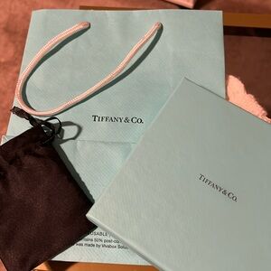 Tiffany box/bag bundle. Includes box, bag, and a small black pouch. EUC.